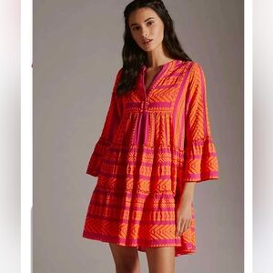 Devotion Twins Embroidered Ella Tunic Dress Size Small NWT